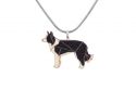 Holzanhänger Walking Collie Pendant
