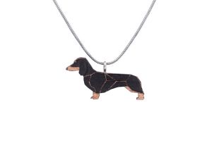 Holzanhänger Walking Dachshund Pendant