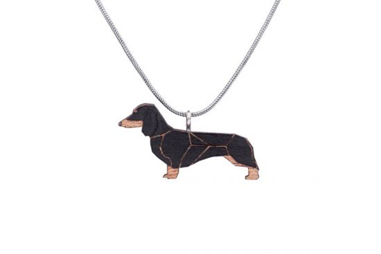 Holzanhänger Walking Dachshund Pendant