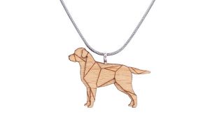Holzanhänger Walking Labrador Pendant