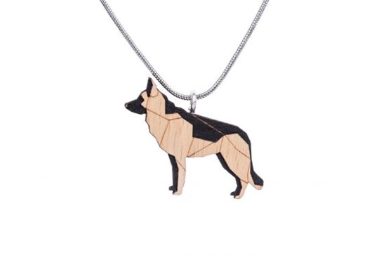 Holzanhänger Walking Shepherd Pendant