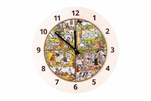 Holzuhr – Die vier Jahreszeiten – Josef Lada ©