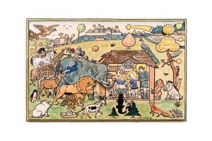 Holzkrippe Tiere – Josef Lada ©