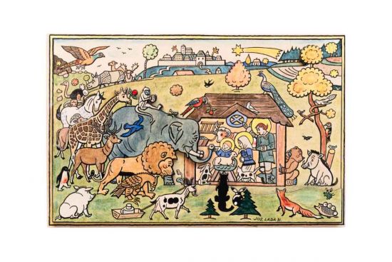 Holzkrippe Tiere – Josef Lada © Holzkrippe Tiere – Josef Lada ©