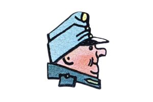 Holz-Brosche – Der brave Soldat Schwejk – Jaroslav Hašek © Holz-Brosche – Der brave Soldat Schwejk – Jaroslav Hašek ©