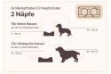 Ständer für zwei Hundenäpfe LINEA S – Eiche