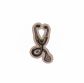 Holzbrosche Stethoscope brooch