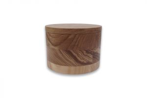 Runde Holzbox mit Deckel