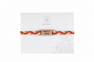 Geflochtenes Armband aus Kordel Neon 