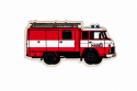 Holzmagneten Feuerwehrfahrzeug Avia