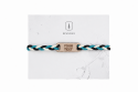 Geflochtenes Armband aus Kordel mit Holzelement Breeze