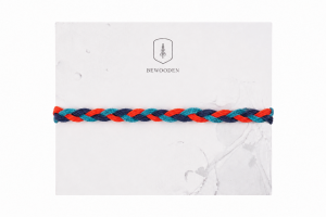 Geflochtenes Armband aus Kordel Coral 