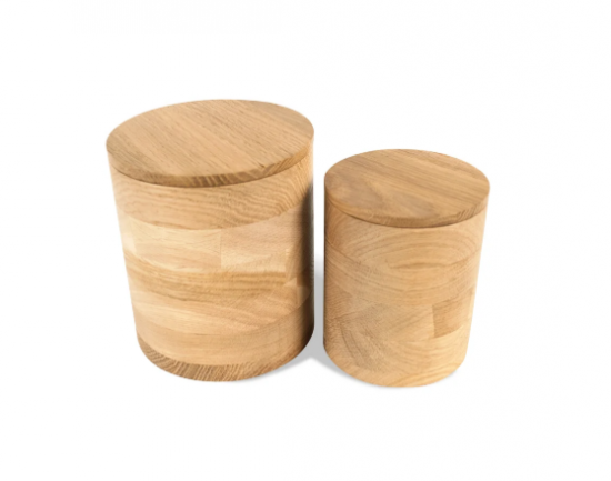 Runde Holzdose mit Dichtung Runde Holzdose mit Dichtung