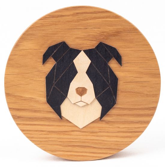 Dekoration aus Massivholz – Border Collie Dekoration aus Massivholz – Border Collie