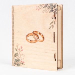 Hochzeits-Geschenkbox aus Holz
