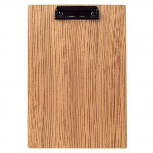 Holz-Klemmbrett A4 – Zebrano