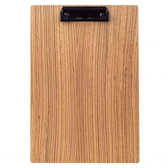 Holz-Klemmbrett A4 – Zebrano Holz-Klemmbrett A4 – Zebrano