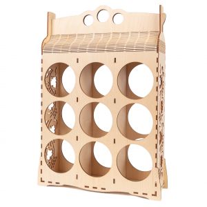 Holzverpackung für 3 Weinflaschen