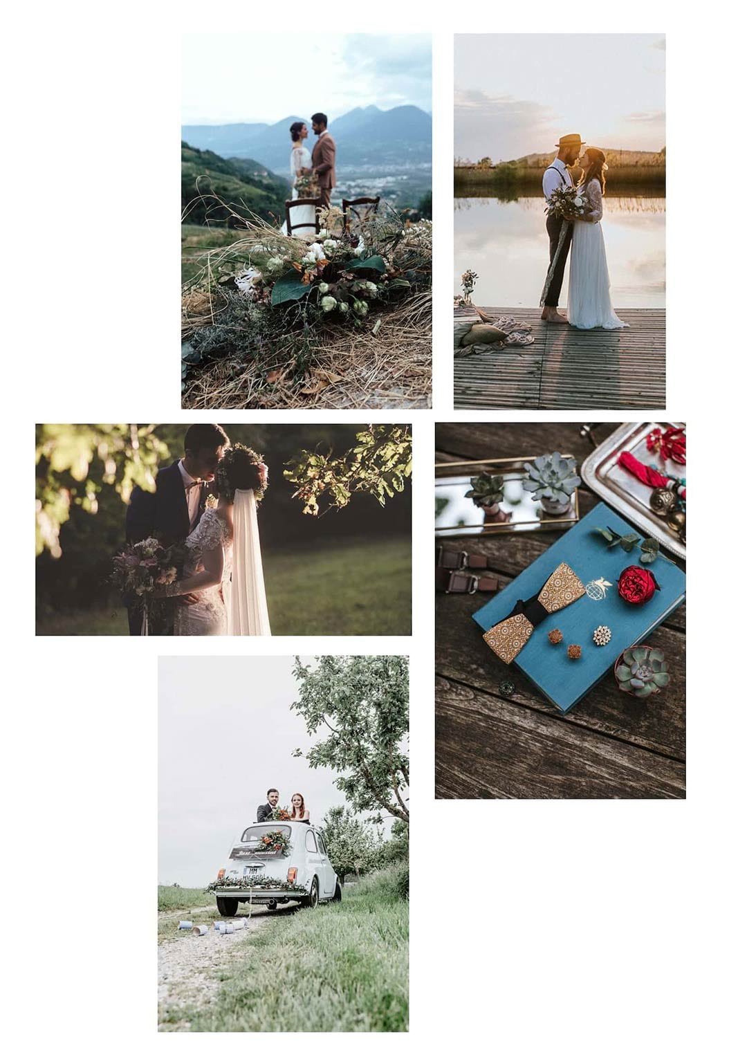 Collage als Inspiration zu deiner Vintage Hochzeit